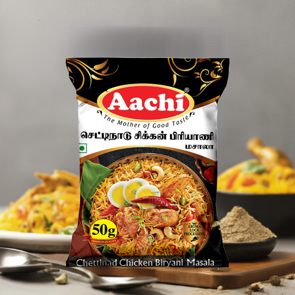 Aachi Chettinad Chicken Biryani Masala 50g
