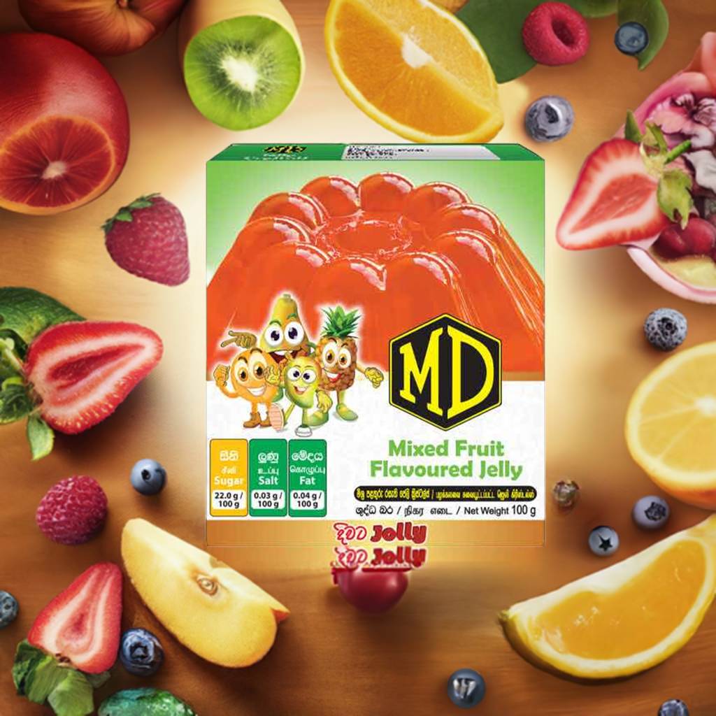 MD Mixed Fruit Flavoured Jelly 100g