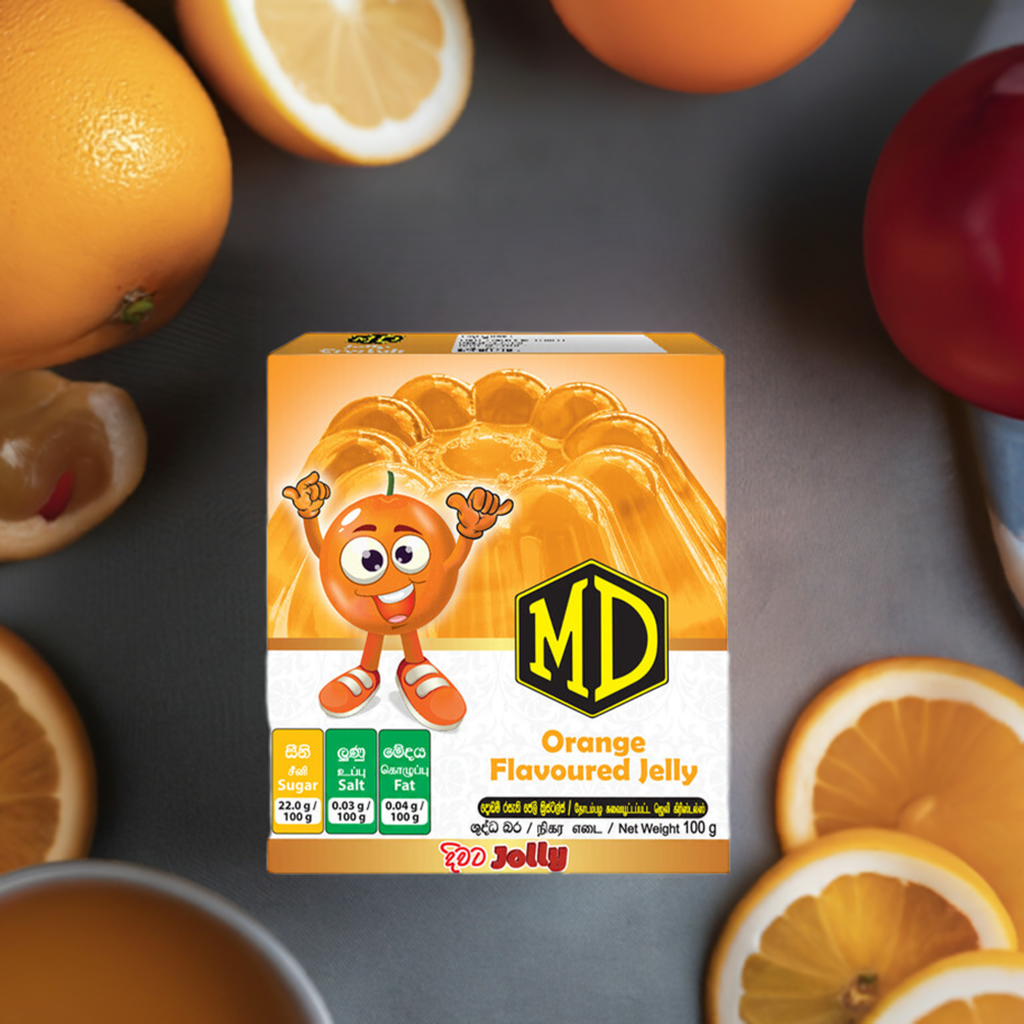 MD Orange Flavoured Jelly 100g