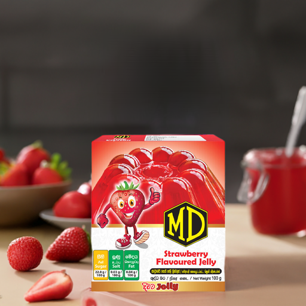MD Strawberry Flavoured Jelly 100g