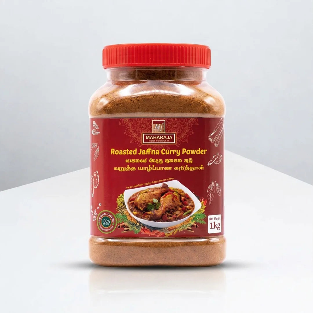 Maharaja Roasted Jaffna Curry powder bottle