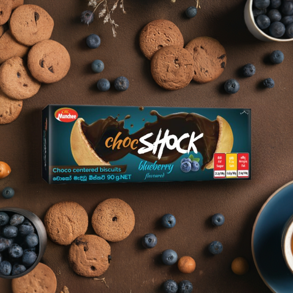 CBL Munchee Choc Shock Blueberry 90g