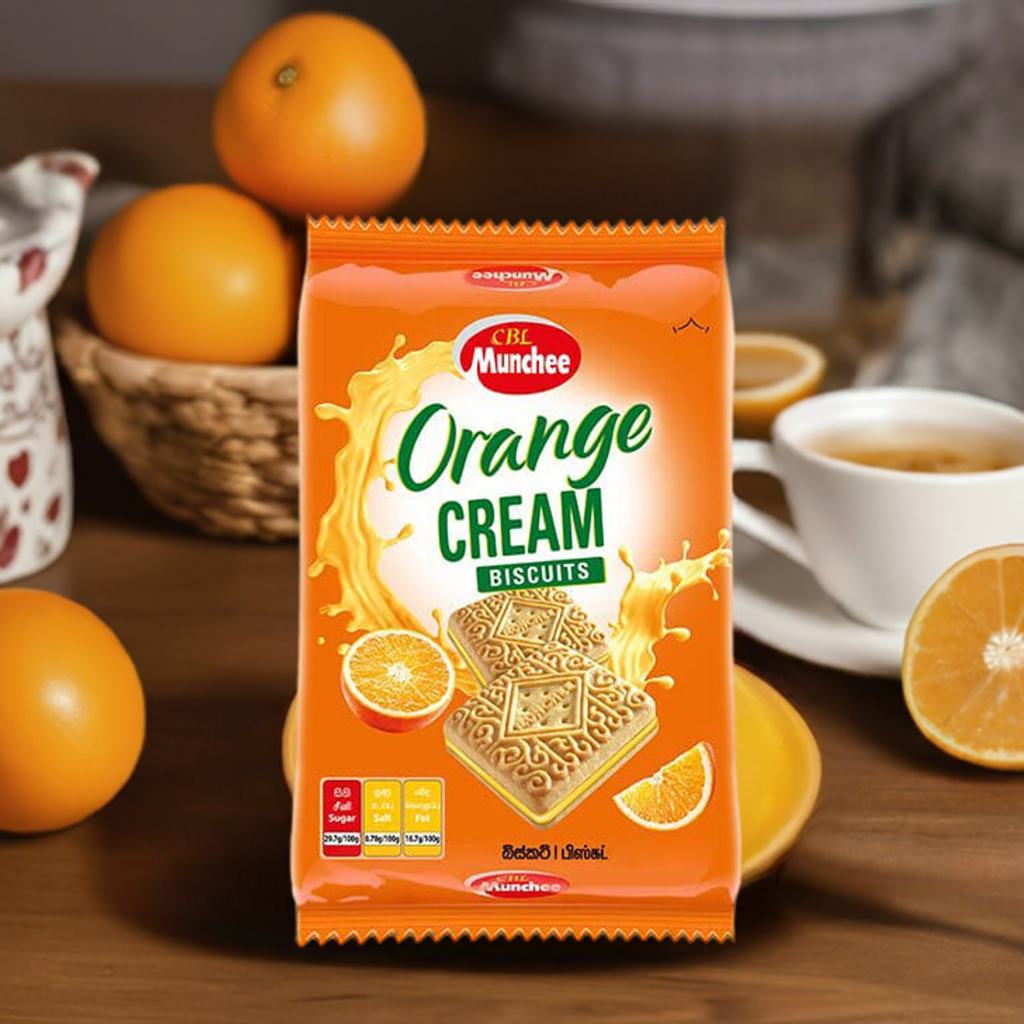 CBL Munchee Orange Cream Biscuits