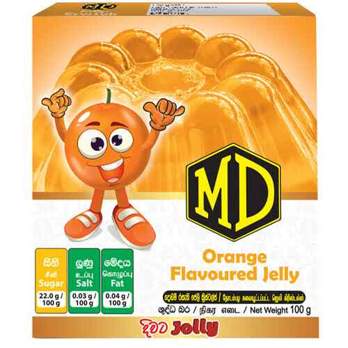 MD Orange Flavoured Jelly 100g