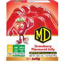 MD Strawberry Flavoured Jelly 100g