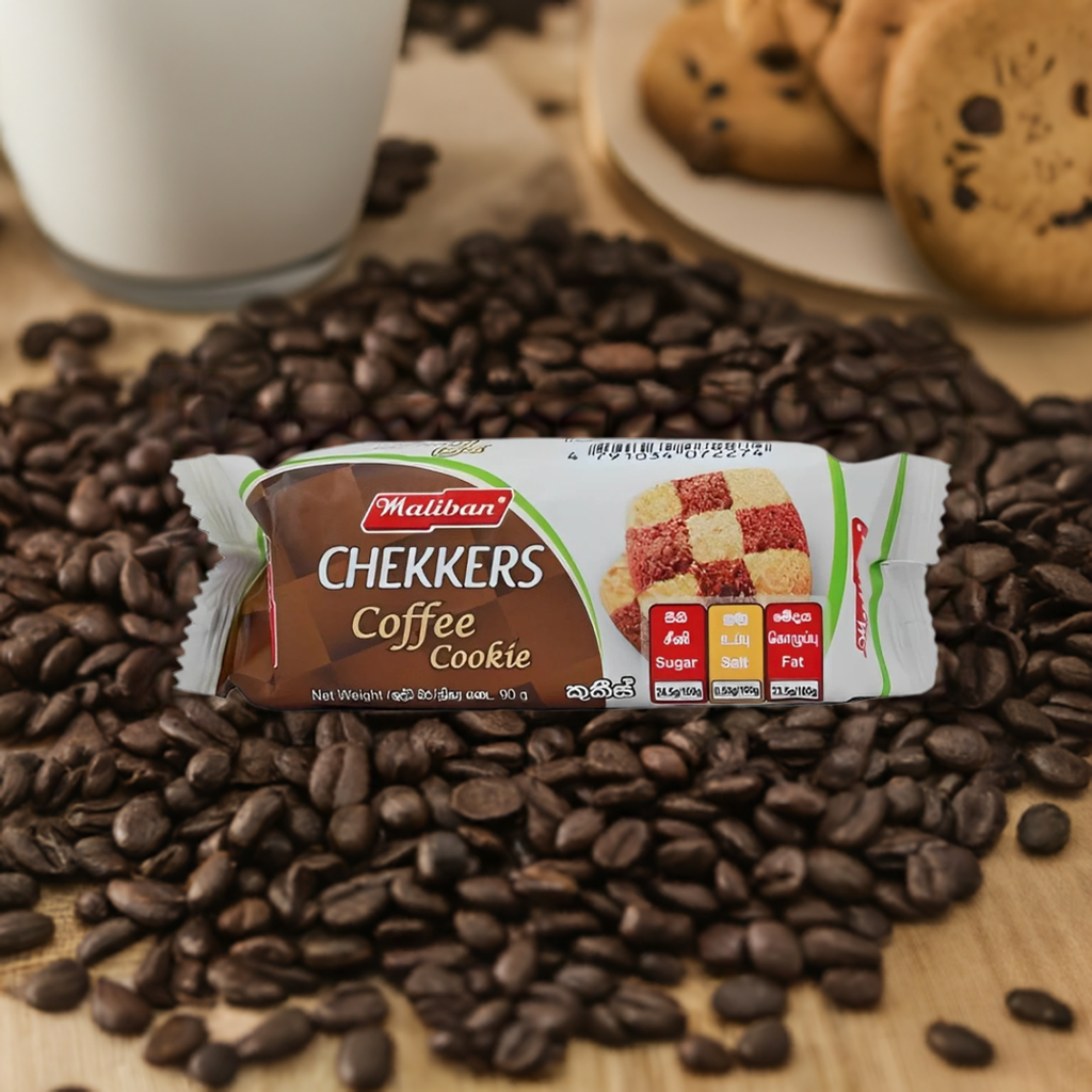 Maliban Chekkers Coffee Cookie 90g