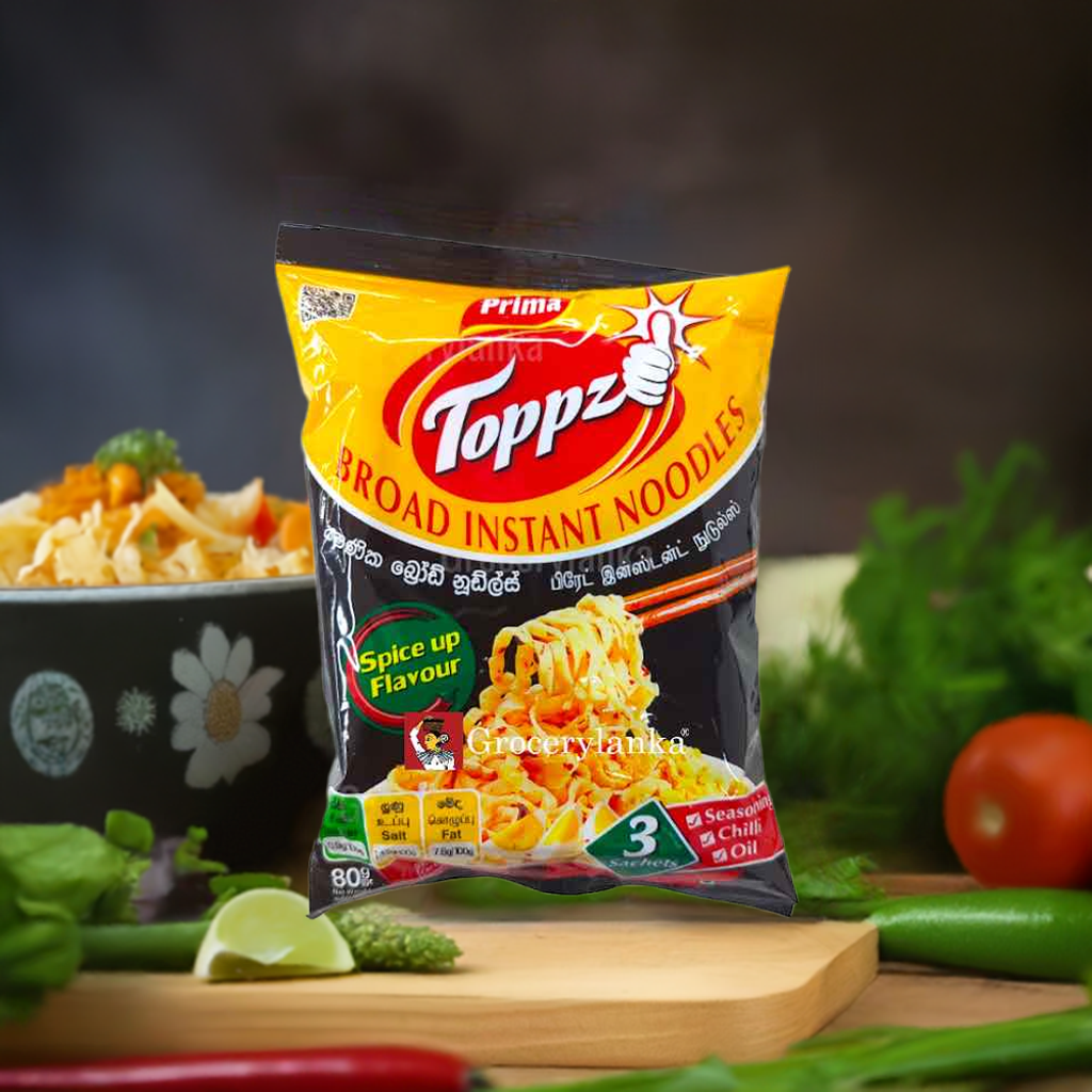 Prima Toppz Broad Noodles Spice Up 80g