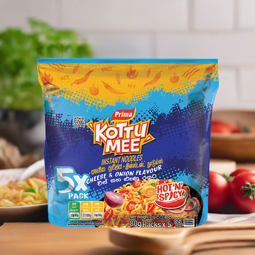 Prima Kottu Mee Cheese & Onion 5 Pack 440g