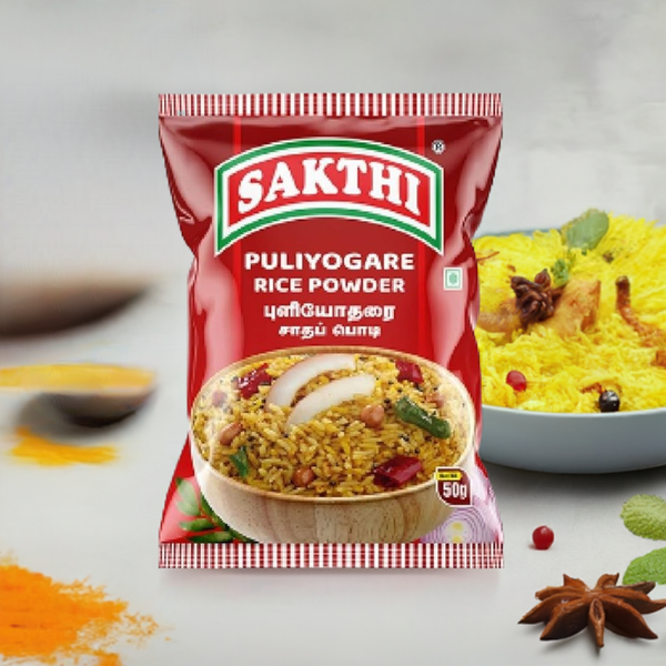 Sakthi Puliyogare Rice Powder 50g – Maharaja Super